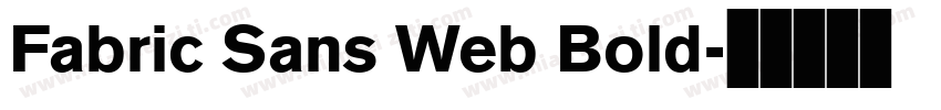 Fabric Sans Web Bold字体转换